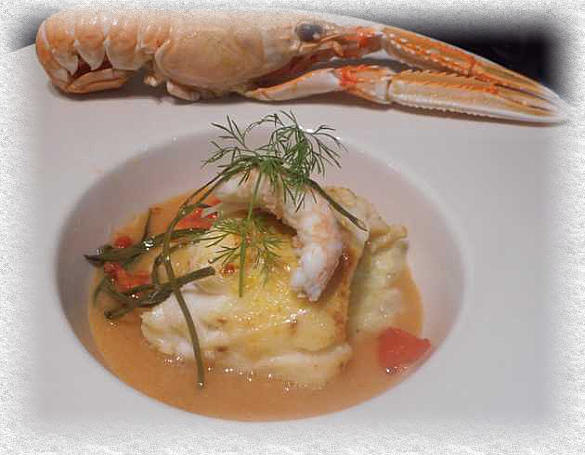 lingue avec langoustines et fenouil de mer