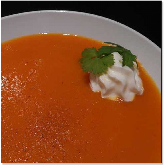 soupe de potiron et de patates douces