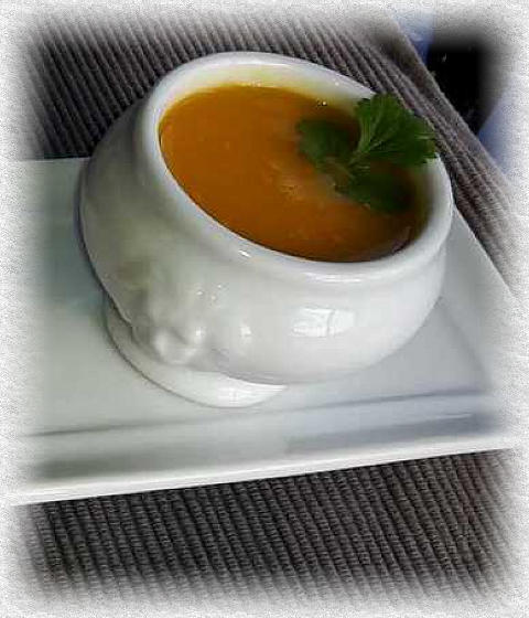 velouté de carottes à l'orange et au cumin