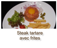 Steak tartare avec frites