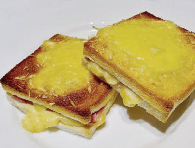 Croque monsieur uit de oven