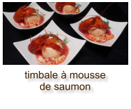 timbale à mousse de saumon
