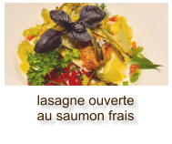 lasagne ouverte au saumon frais