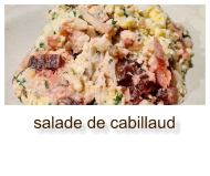 salade de cabillaud