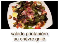 salade printanière au chèvre grillé