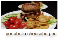 portobello cheeseburger