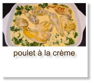 poulet à la crème