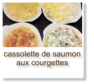 cassolette de saumon aux courgettes