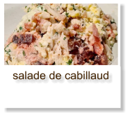 salade de cabillaud