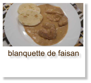 blanquette de faisan