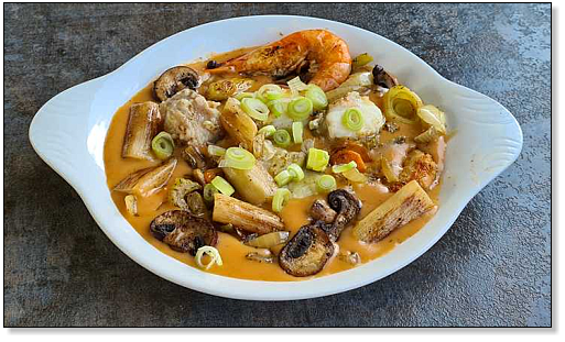 Cassolette de poisson aux asperges