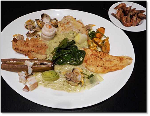 Plat de poisson de la mer du Nord 