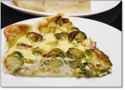 Quiche aux choux de Bruxelles et bacon 