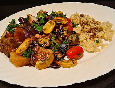 Tajine au ragoût de chevreuil