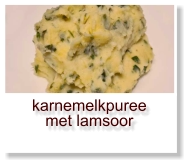 karnemelkpuree met lamsoor