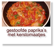 gestoofde paprika’s met kerstomaatjes