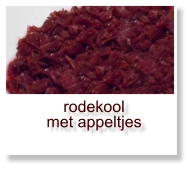 rodekool  met appeltjes