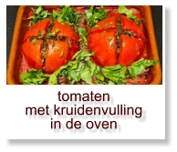 tomaten  met kruidenvulling  in de oven
