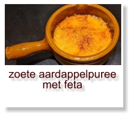 zoete aardappelpuree met feta