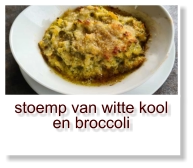 stoemp van witte kool en broccoli