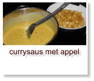 currysaus met appel