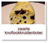 zwarte knoflookkruidenboter