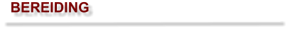 BEREIDING