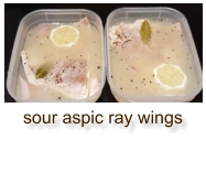 sour aspic ray wings