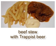 beef stew with Trappist beer
