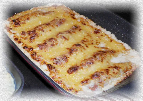 Belgian endives au gratin with ham