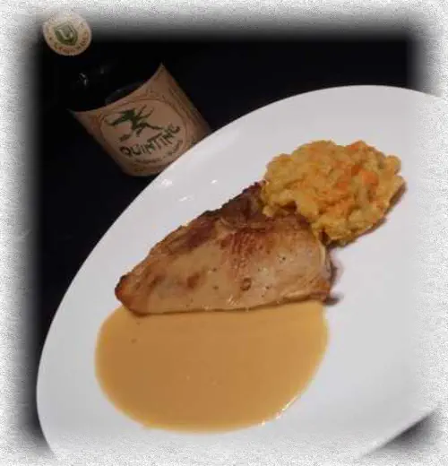 pork medallions with Quintine beer