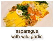 asparagus with wild garlic