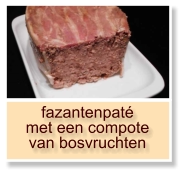 fazantenpaté met een compote van bosvruchten