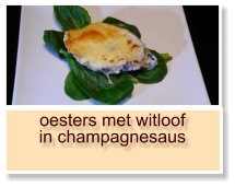 oesters met witloof in champagnesaus