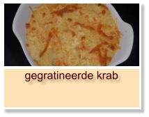 gegratineerde krab