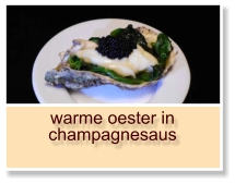warme oester in champagnesaus