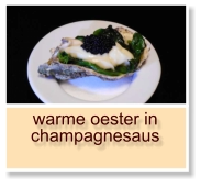 warme oester in champagnesaus