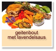 geitenboutmet lavendelsaus