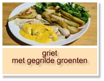 griet met gegrilde groenten