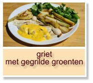 griet met gegrilde groenten