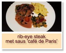 rib-eye steak met saus 'café de Paris'