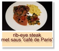 rib-eye steak met saus 'café de Paris'