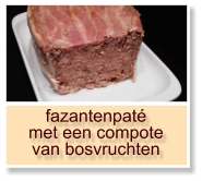 fazantenpaté met een compote van bosvruchten