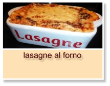 lasagne al forno