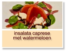 insalata caprese met watermeloen