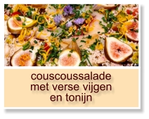 couscoussalade met verse vijgen en tonijn