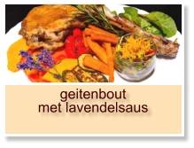 geitenboutmet lavendelsaus