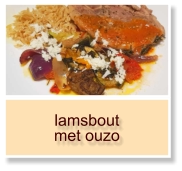 lamsbout  met ouzo