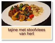 tajine met stoofvlees van hert
