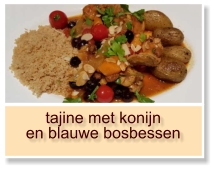 tajine met konijn en blauwe bosbessen